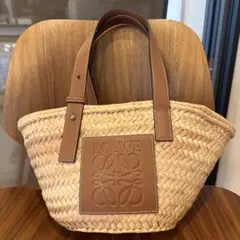 Emm様専用☆新品 ロエベ LOEWE スクエアバスケット かごバッグ 巾着付