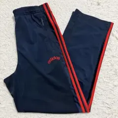 《90s状態良人気》アディダストラックパンツパフォーマンスロゴ刺繍ワンポイント