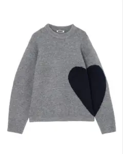 【orinnn...】NKNIT ハート柄ニットセーター NKNIT ハート ニット - メルカリ