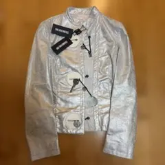 DIRK BIKKEMBERGS シルバー ジャケット ブルゾン　サイズ44