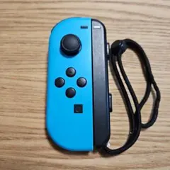 Switch Joy-Con (L) 左 完動品 ネオンブルー ストラップ付