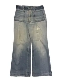 や*す様 60s デニム セーラーパンツ ベルボトム ブーツカットのサムネイル