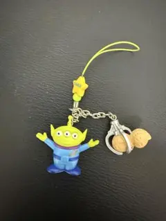 エイリアン ストラップ ピーナッツ付き　ご当地ストラップ