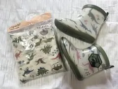 キッズ レインポンチョ レインブーツ セット 長靴 カッパ 雨具のサムネイル