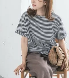 URBAN RESEARCH DOORS コットンロールスリーブプルオーバーのサムネイル