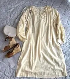 JOURNALSTANDARDrelume ゆったり シアーワンピース　黄色