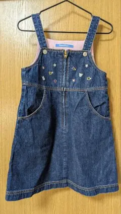 【ファミリア】デニムジャンパースカート　100サイズ