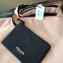 最終値下げ》PRADA ♡リバーシブル トートバッグ ポーチ付き - メルカリ
