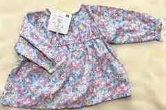 【新品】swimmer スイマー 長袖ブラウス 90cm ブルー サックス