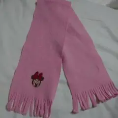 メルカリ便 ディズニーミニー ミニーマウス ピンクマフラー 冬