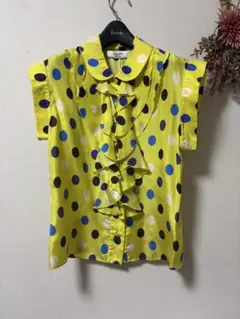 MSGM ミラノ トロピカル シャツ ブラウス リボン フルーツ柄 バナナ 