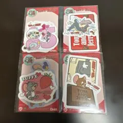 トムとジェリー ステッカー4枚セット
