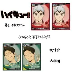 ハイキュー きゃらくたぶるカードグミ 北信介＆大将優 4枚セット
