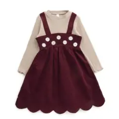 apres les cours スカラップドッキングワンピース