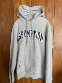 Champion ASSUMPTION COLLEGE パーカー グレー