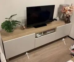 IKEA VIHALS ヴィーハルス サイドボード ゴールド取っ手 - メルカリ