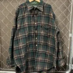 70s Pendleton チェック柄ウールシャツ XL ボードシャツ