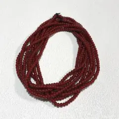 濃赤 血赤 ホワイトハーツビーズ 4.5mm 赤ビーズ一連 ゴローズ
