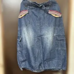 値下げ‼️デニム カーゴスカート 調整可能ウエスト　新品未使用