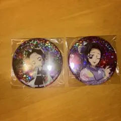 鬼滅の刃 ホログラム缶バッジ 漆ノ章 胡蝶しのぶ ナムコ限定 　2個