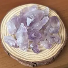 【セット】アメジストカチ割りポイント原石　鉱物天然石紫水晶