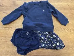 ラルフローレン　トレーナー　花柄ワンピース　サイズ80