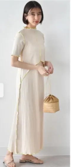 Pearls パールズ　授乳ケープ一体型ワンピース