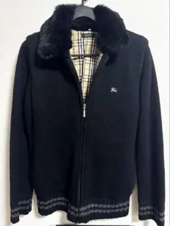 BURBERRY BLACK LABEL ブルゾン ファー付き