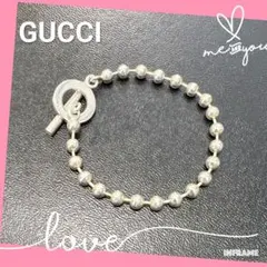 GUCCI 【グッチ】シルバー　ボールチェーンブレスレットのサムネイル