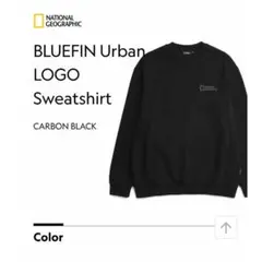 ナショナルジオグラフィック トレーナー スウェット ブラック ブルーフィン