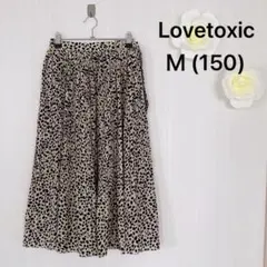 ★Lovetoxic★ レオパード柄 プリーツスカート M(150)