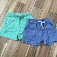 ZARA 半ズボン 3歳 ミントグリーン・ブルー