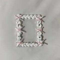 ホイップデコ トレカケース 硬質ケース b8 白 ホワイト ピンク リボン