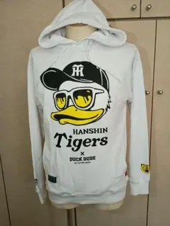 美品　ダックデュード B-ONE-SOUL×タイガース コラボ パーカー 虎党