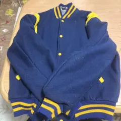 ネイビー/イエロー スタジャン F刺繍