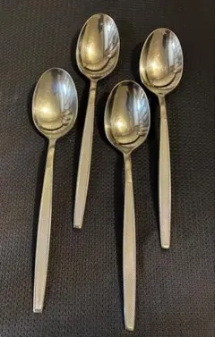 ノリタケ スプーン 4本組 昭和レトロ モダン Noritake ステンレス