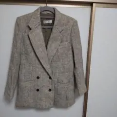 ツイードテーラードジャケット