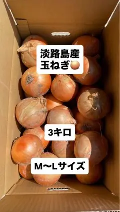 淡路島新玉ねぎ3キロ 七宝秀品 M〜Lサイズ 増量プレゼント中♬ - メルカリ