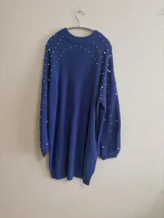 新品☆3~4Lタグ無し☆ニットワンピ☆