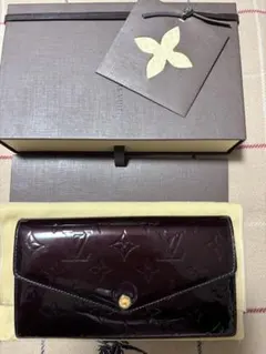 ルイヴィトン ポルトフォイユ サラ ヴェルニ 長財布 モノグラム　アマラント