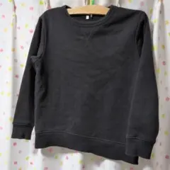 guブラック クルーネック トレーナー 150サイズ