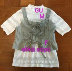 エヘカソポ ビスチェ、GU レース 半袖 カットソー Mのサムネイル