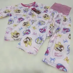 新品 ディズニープリンセス パジャマ 上下セット　腹巻き付きのサムネイル
