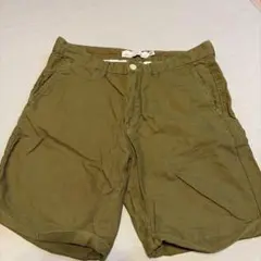 H&M コットン リネンショートパンツ カーキ 30 S 古着のサムネイル