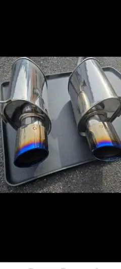 イナズマ400 分割式 42.7mm メッキマフラー - メルカリ