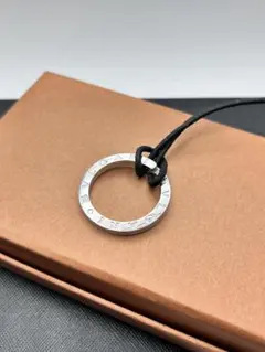 BVLGARI ブルガリ ロゴリング ネックレス シルバー P15のサムネイル