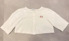 familiar ファミリア　カーディガン　60 65 70 75 80ホワイト