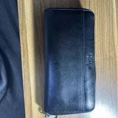 COACH ブラックレザー長財布