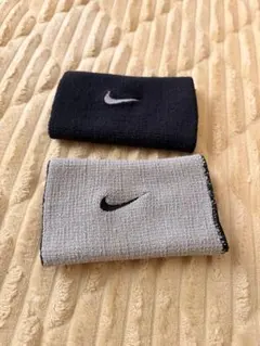 Nike リストバンド 黒 灰色 セット