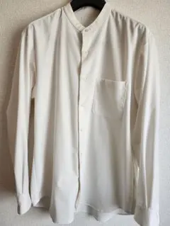 GU イージーケアバンドカラーシャツ　オフホワイト　 Mサイズ